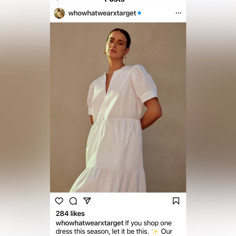 White 100% Cotton Dress
